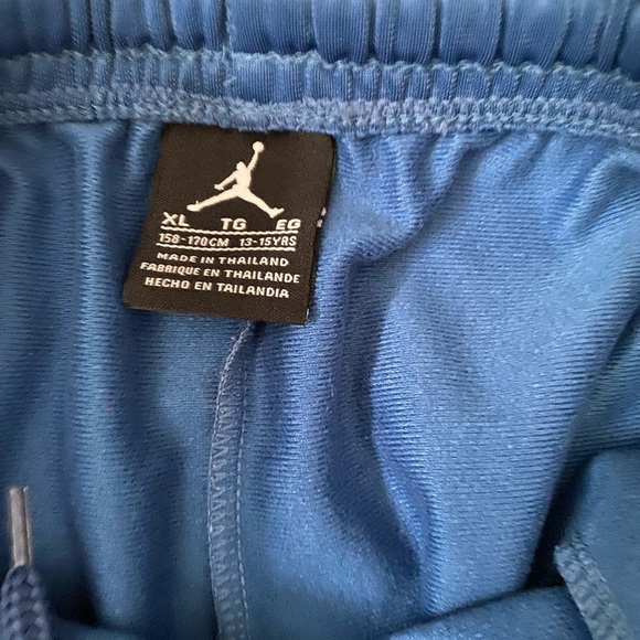 Air Jordan Youth 13-15YR Blue Straight Leg String waist track pants XL Joggers - Picture 5 of 6